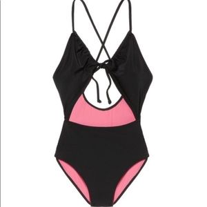 NWT VS Keyhole Front Tie One Piece